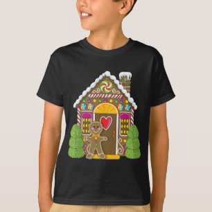 Camiseta Casa de pan de jengibre y hombre