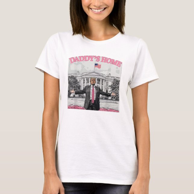Camiseta Casa de papá: Trump rosa 2024 (Anverso)