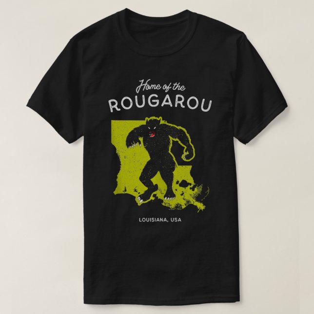 Camiseta Casa de Rougarou USA Cryptid (Diseño del anverso)