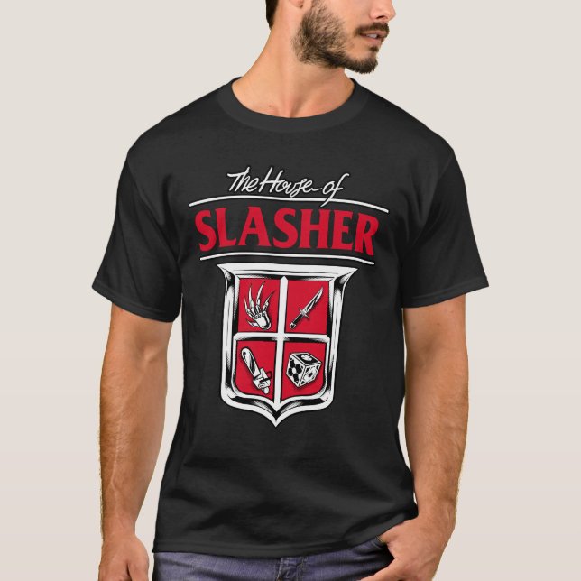 Camiseta casa de slasher (Anverso)