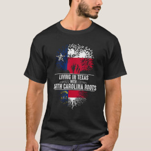 Camiseta Casa de Texas Carolina del Norte Rota Bandera Esta