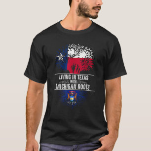 Camiseta Casa de Texas Michigan Rota Bandera del Árbol Esta