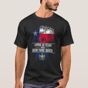 Camiseta Casa de Texas Nueva York Rota Bandera del Árbol de