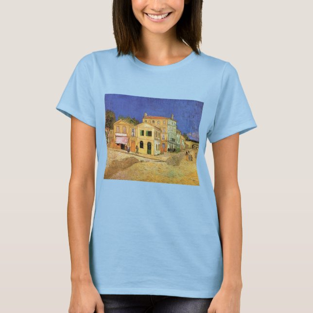 Camiseta Casa de Vincent en Arles, por Vincent van Gogh (Anverso)