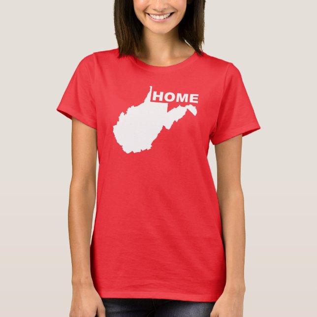 Camiseta Casa de Virginia Occidental lejos de los Tees de c (Anverso)
