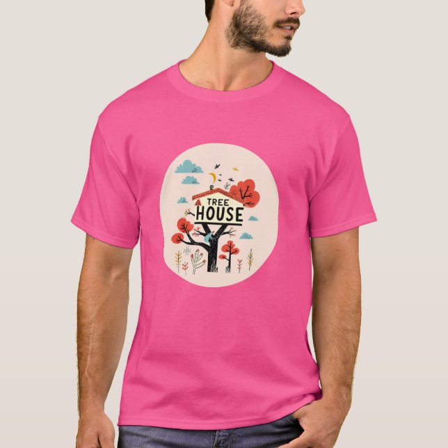 Camiseta Casa del árbol divertida (Anverso)