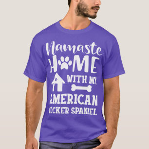 Camiseta Casa del Cocker Español Namaste estadounidense con