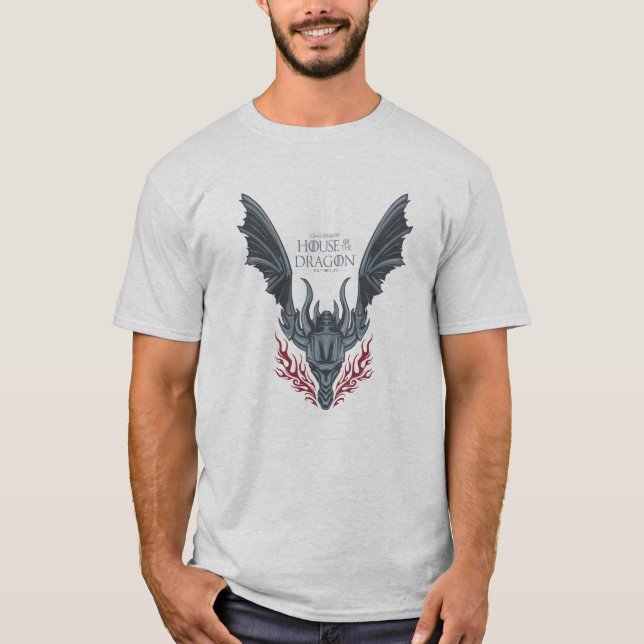 Camiseta CASA DEL DRAGÓN | Cabeza Dragón Respiradora (Anverso)