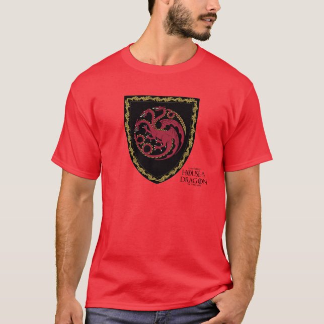 Camiseta CASA DEL DRAGÓN | Escudo de House Targaryen (Anverso)