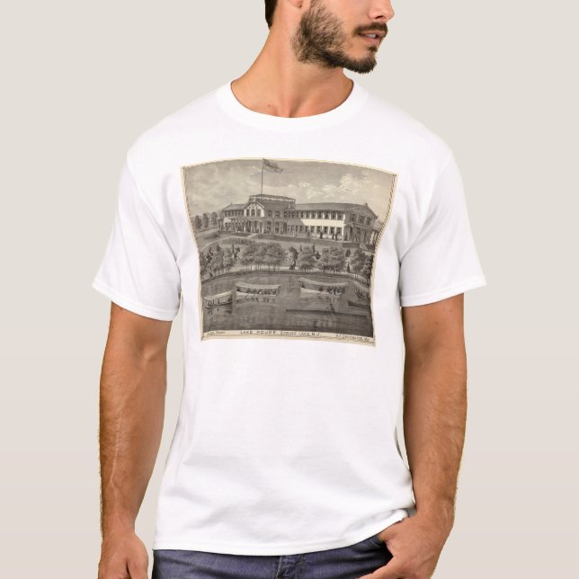 Camiseta Casa del lago, lago spring, NJ (Anverso)