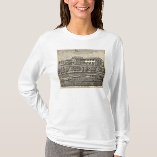 Camiseta Casa del lago, lago spring, NJ (Anverso)