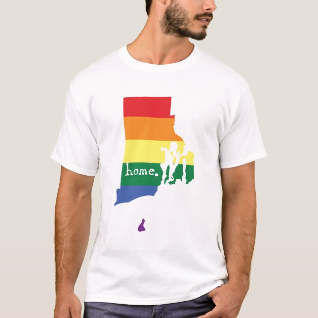Camiseta Casa del Orgullo Gay| Isla Rhode (Anverso)