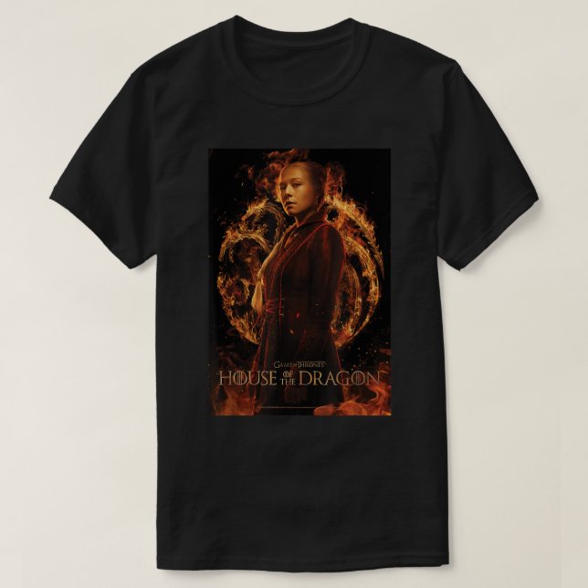 Camiseta Casa del Poster Dragon Rhaenyras (Diseño del anverso)