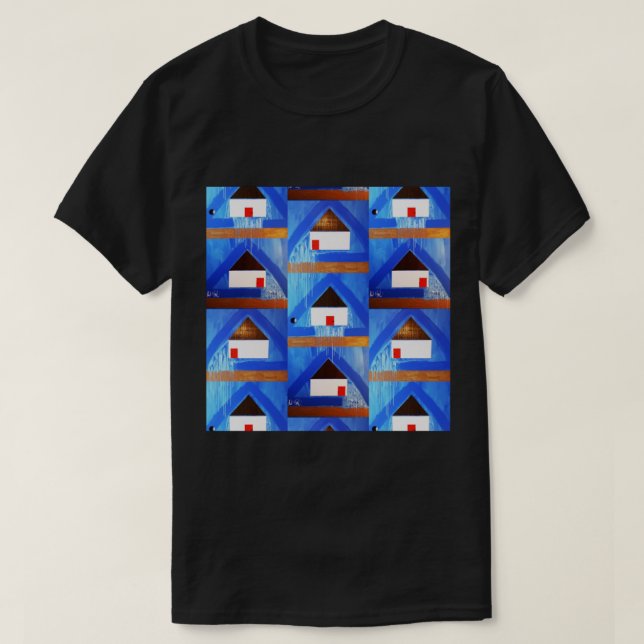 Camiseta Casa dividida (1) (Diseño del anverso)