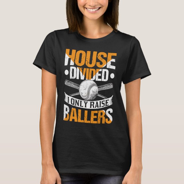 Camiseta Casa Dividida Yo Solo Elevo Balestes Softball Base (Anverso)