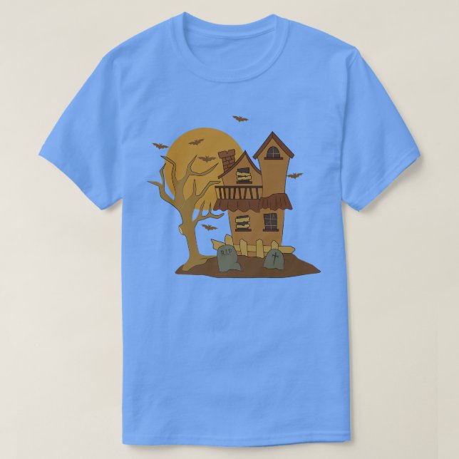 Camiseta Casa embrujada (Diseño del anverso)