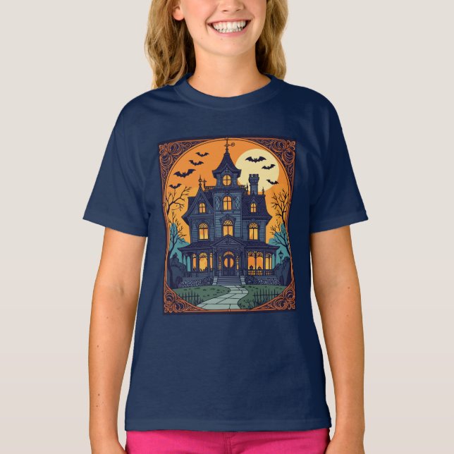Camiseta Casa embrujada - Calle de cremas silenciosa (Anverso)