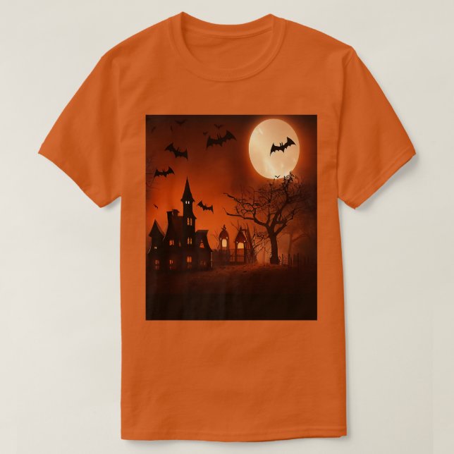 Camiseta Casa embrujada de fantasía (Diseño del anverso)