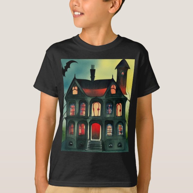 Camiseta Casa Embrujada de Halloween (Anverso)