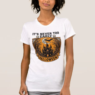 Camiseta Casa embrujada de Halloween demasiado pronto murci
