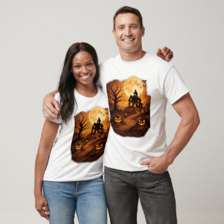 Camiseta Casa Embrujada de Halloween Espeluznante