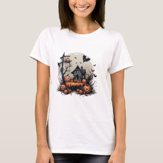 Camiseta Casa embrujada de Halloween espeluznante con Jack-
