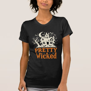 Camiseta Casa Embrujada de Halloween Pretty Wicked_1