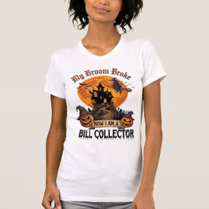 Camiseta Casa Embrujada de Halloween Recolector de Facturas