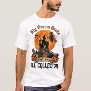 Camiseta Casa Embrujada de Halloween Recolector de Facturas