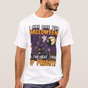 Camiseta Casa Embrujada de Terror de Halloween Bruja Fantas