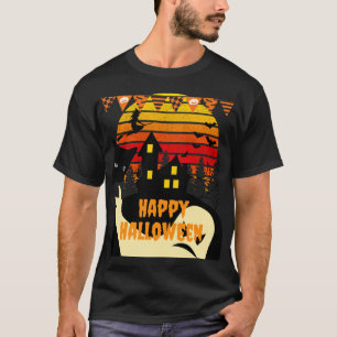 Camiseta Casa embrujada estilo vintage - Feliz té de Hallow