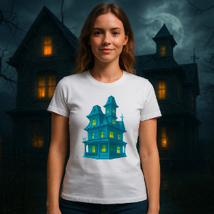 Camiseta Casa Embrujada Mansión de Fantasmas de Halloween E