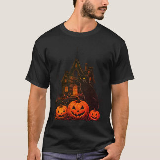 Camiseta Casa embrujada vintage de Halloween