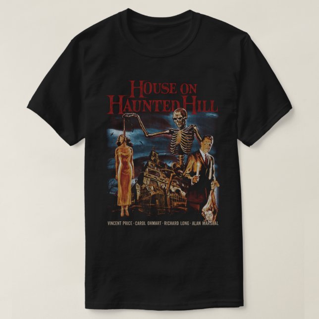 Camiseta Casa en Haunted Hill (Diseño del anverso)
