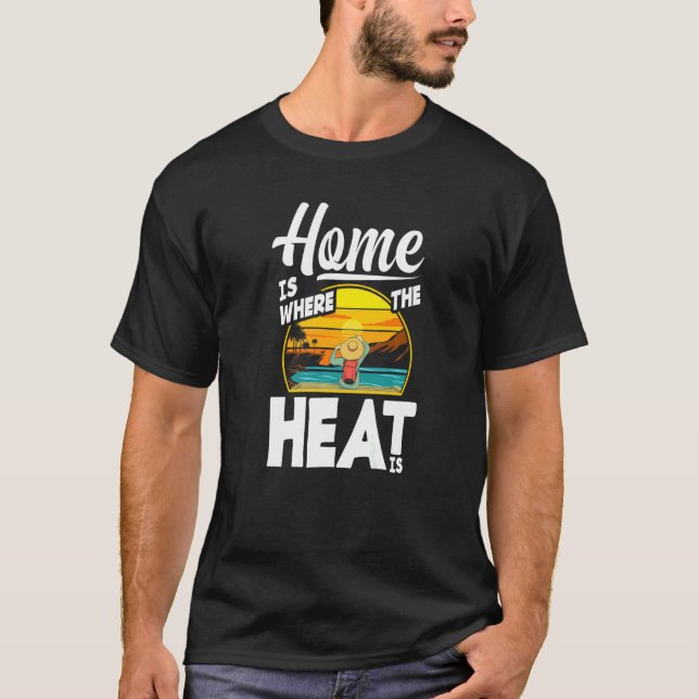 Camiseta Casa Es Donde El Calor Es Florida (Anverso)