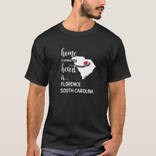 Camiseta Casa Es Donde El Corazón Es El Condado De Florenci