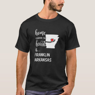 Camiseta Casa Es Donde El Corazón Es El Condado De Franklin