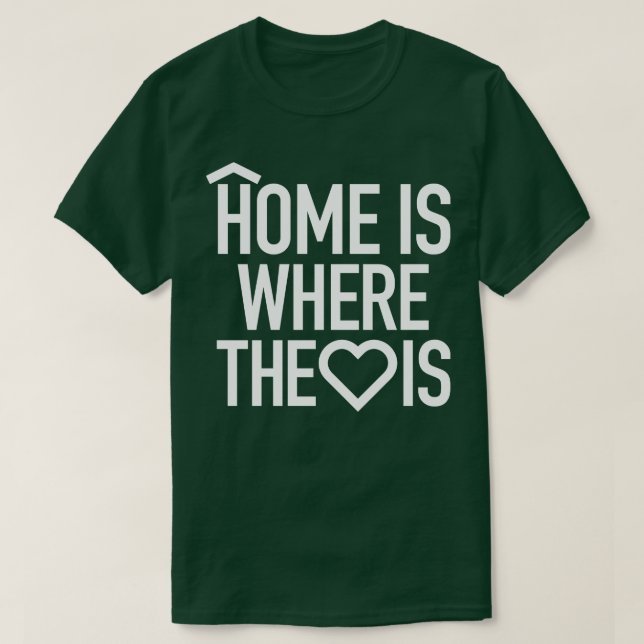 Camiseta Casa es donde el corazón está de Tobe Fonseca (Diseño del anverso)