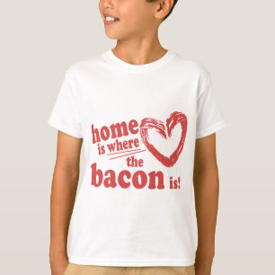 Camiseta Casa es donde está el Bacon