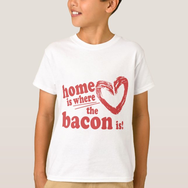 Camiseta Casa es donde está el Bacon (Anverso)