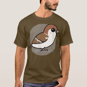 Camiseta Casa estética Cute Kawaii Sparrow Bird 