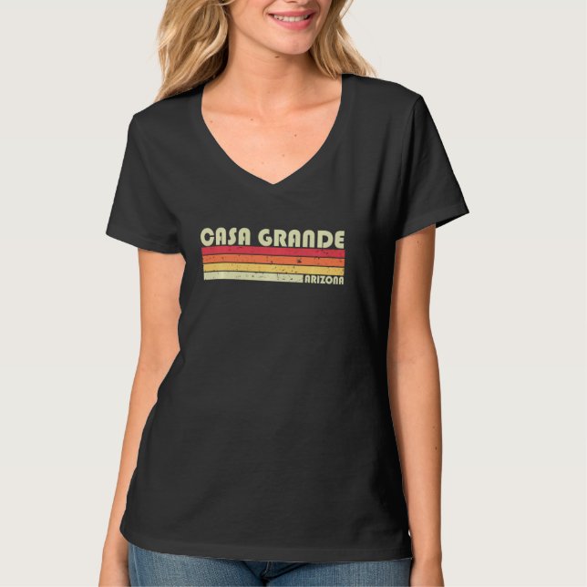 Camiseta Casa Grande Az Arizona Funny City Home Roots Retr (Anverso)