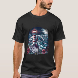 Camiseta Casa junto al mar Faro Navegación a vela Mar Barco