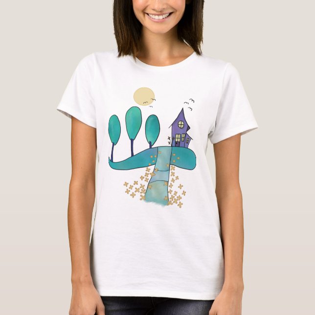 Camiseta casa lila (Anverso)