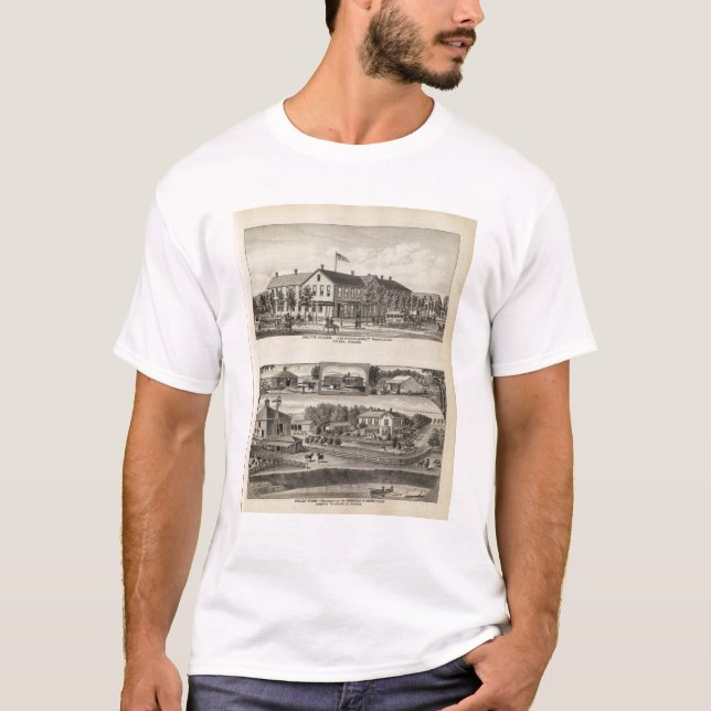 Camiseta Casa pacífica, granja del valle de la salina, (Anverso)
