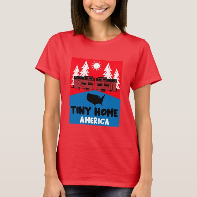 Camiseta Casa pequeña América (Anverso)