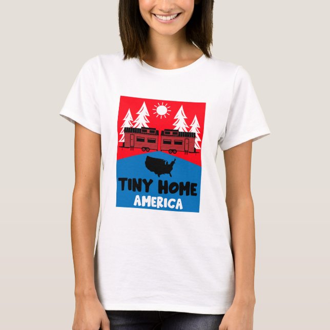 Camiseta Casa pequeña América (Anverso)
