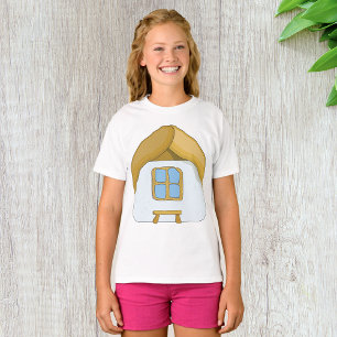 Camiseta Casa Pequeña de Choza Dibujada a Mano