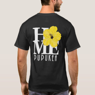 Camiseta CASA Pupukea Yellow Hibiscus (impresión posterior)