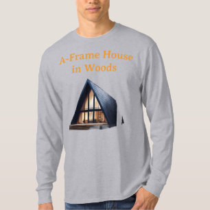 Camiseta Casa Realista Pequeña con Forma en A en el Bosque